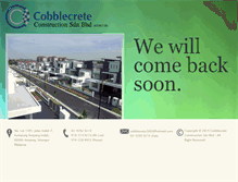 Tablet Screenshot of cobblecrete.com.my